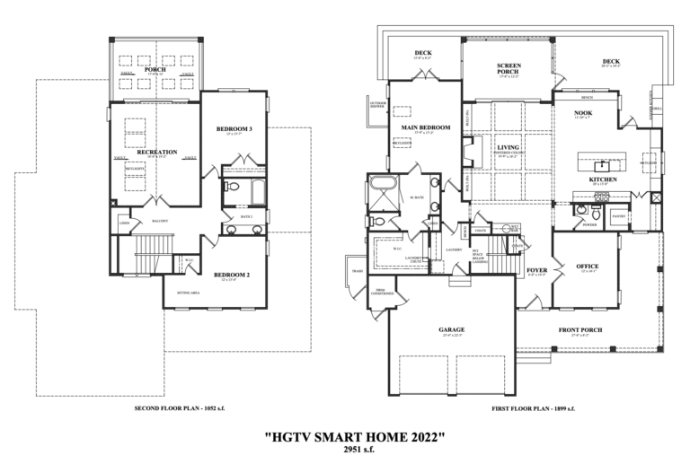 Oak Hill Smart Home Home Plan | 2951 Sq. Ft. | Charter Building Group